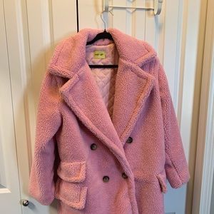 Shady Lady Pink teddy coat (Size XL)